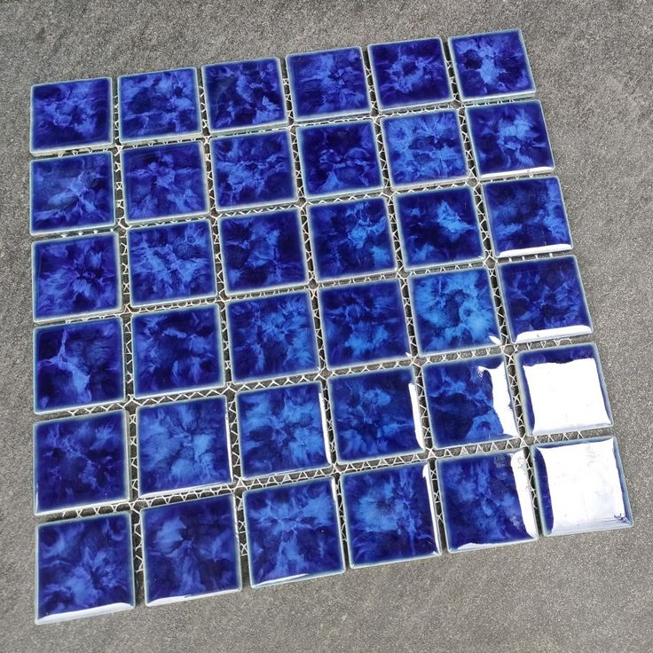 Mosaic Tile Kolam Renang Sky Blue